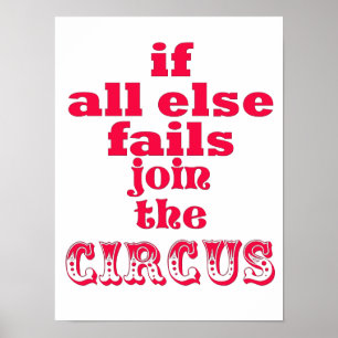 REJOINDRE LE CIRCUS, CIRQUE FUNNY, Poster