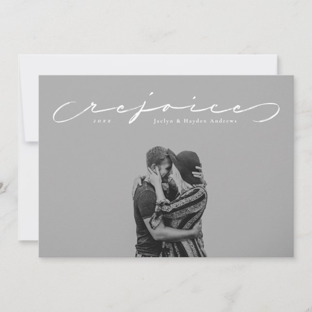 Réjouissez religieuse Noël carte photo (Devant)