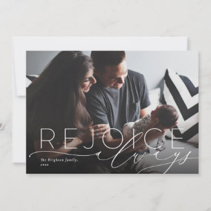 Réjouissez toujours faire-part de naissance religi