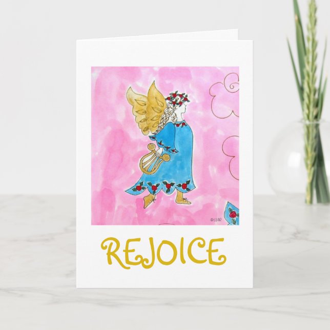 Réjouissez-vous Ange - Carte de Noël (Devant)
