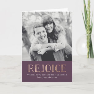 Réjouissez-vous Carte de vœux photo de vacances