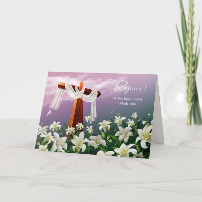 Réjouissez-vous. Cartes religieuses chrétiennes de (Devant)