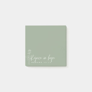 Réjouissez-vous dans l'espoir Post-it Notes