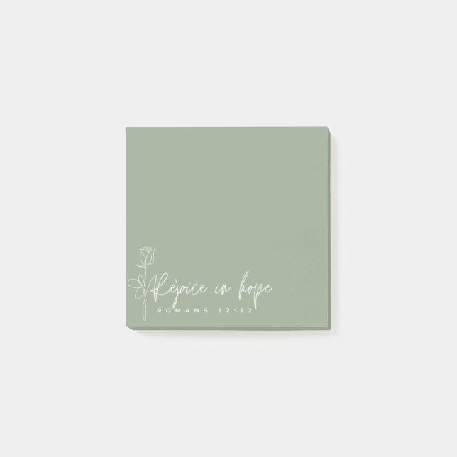 Réjouissez-vous dans l'espoir Post-it Notes (Devant)