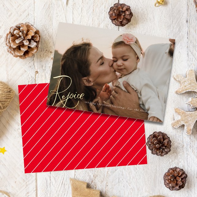Réjouissez-vous des Bénédictions de Noël Carte pho (Créateur téléchargé)