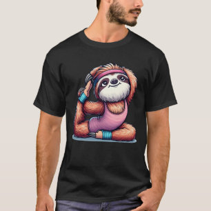 Relaing Sloth in Yoga Pose boy funny T-Shirt
