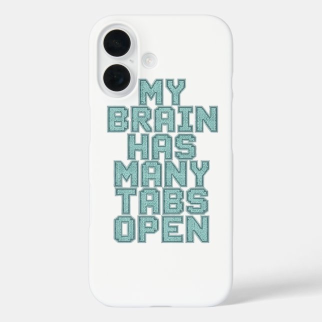 Relatable Overwhelmed and Busy Mind Case-Mate iPhone Case (Back)