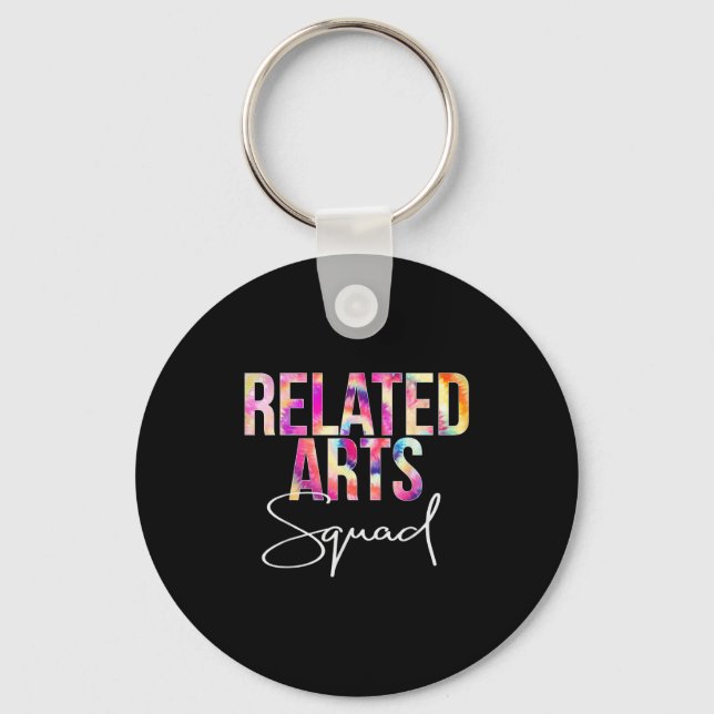 Related Arts Squad Tie Dye Back To School Apprecia Keychain (Front)