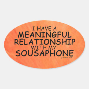 Relation significative Sousaphone Oval Sticker