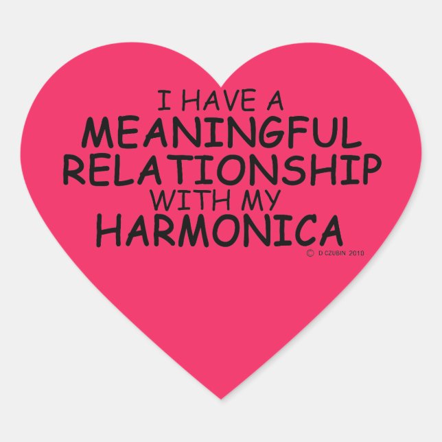Relation significative Sticker Coeur Harmonica (Devant)