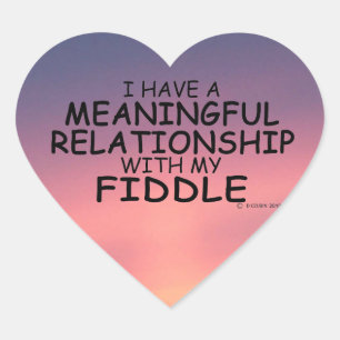 Relation significative Sticker de coeur Fiddle