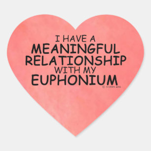 Relation significative Sticker Euphonium Heart