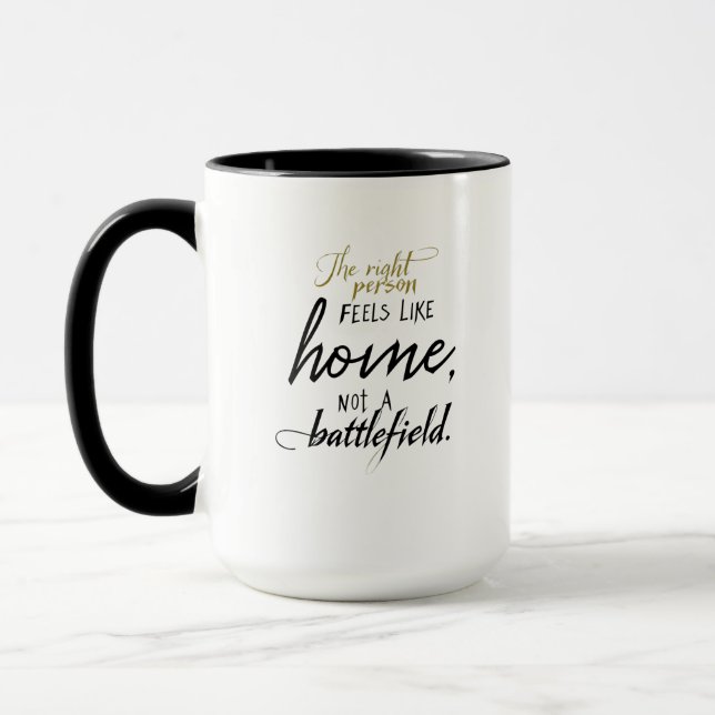 Relationship Home vs. Battlefield  Mug (Left)