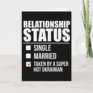 Relationship Status Taken Super Hot Ukrainian Ukra Card