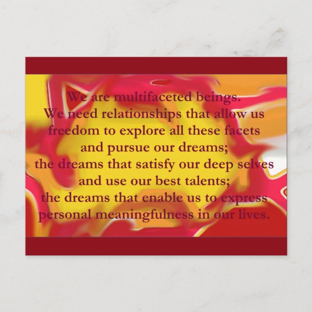 Relationships that Allow Quote Postcard (Front)