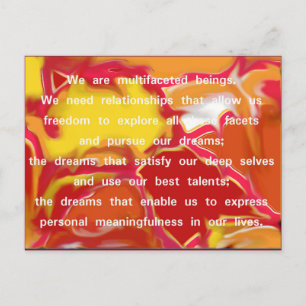 Relationships that Allow Quote Postcard 2