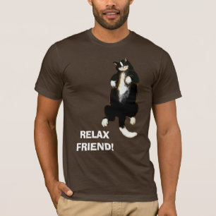 RELAX ami ! T-shirt chat couché
