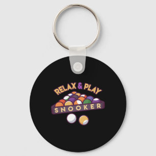Relax & Play Snooker Keychain