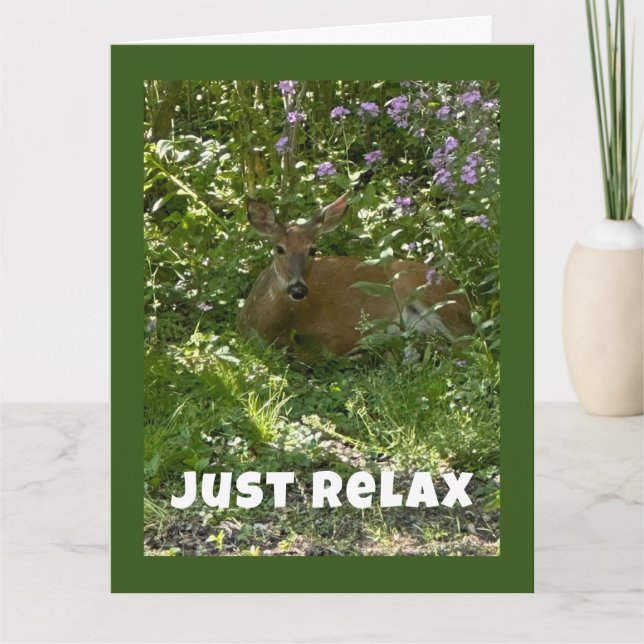 RELAX AND ENJOY-- HAPPY BIRTHDAY TO YOU CARD (Front)
