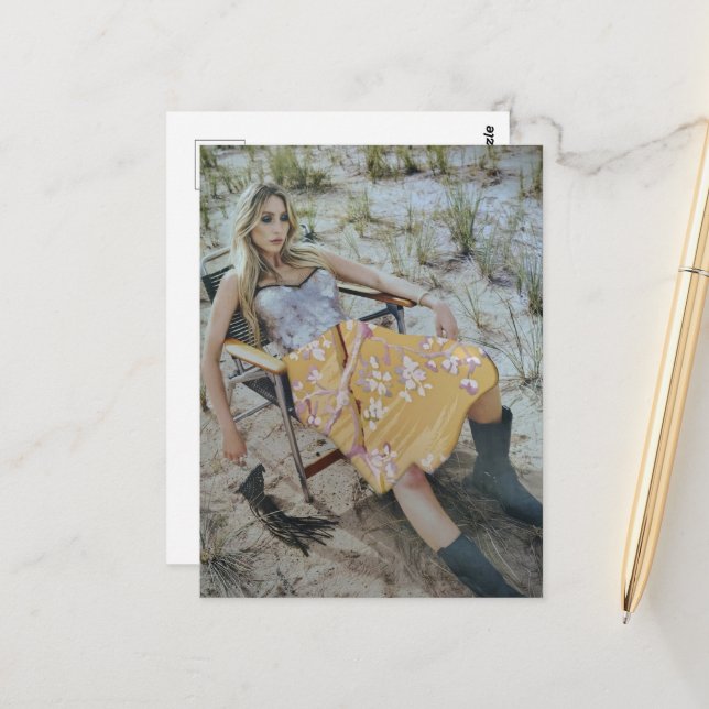 Relax at the Beach Collage Postcard (Front/Back In Situ)