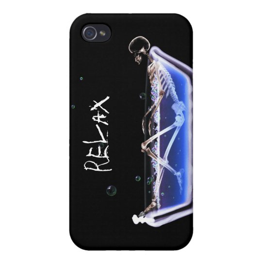 RELAX Bath Tub X-Ray Skeleton - Original Cases For iPhone 4
