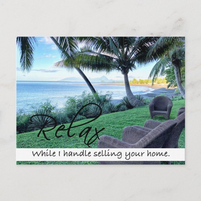 RELAX Carte postale Immobilier (Devant)