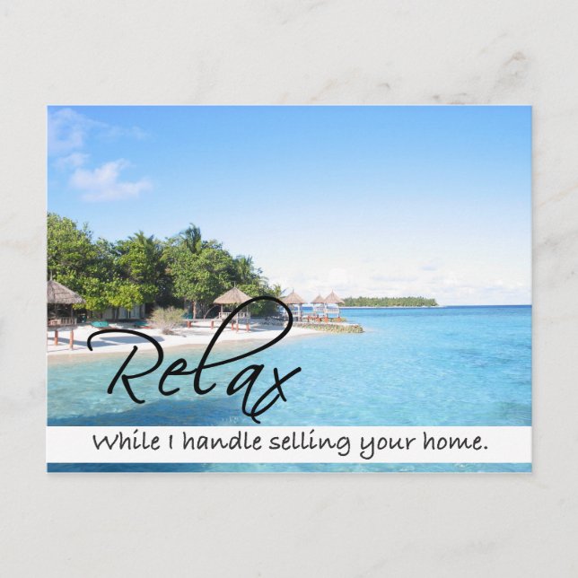 RELAX Carte postale Immobilier (Devant)