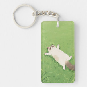 Relax Cat Keychain