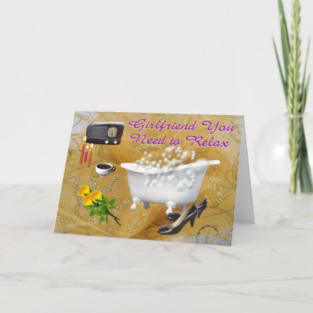 Relax- customize card (Front)