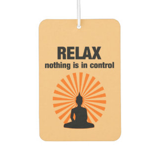 Relax Funny Buddha Quote Air Freshener