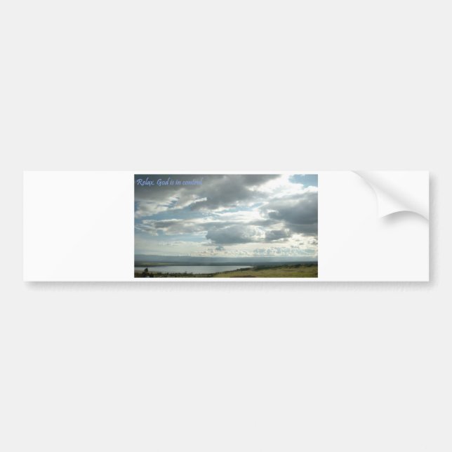 Relax.God is in control. Bumper Sticker (Front)