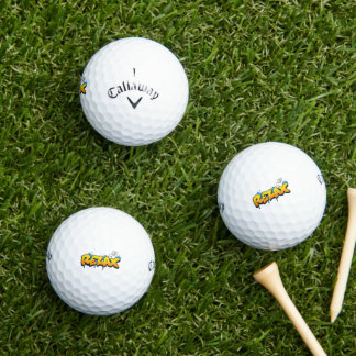 Relax Graffiti Street Art - Shaka Hang Loose Hand Golf Balls