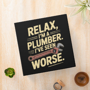 RElax I'm A Plumber - Plumber Funny Binder