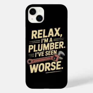 RElax I'm A Plumber - Plumber Funny Case-Mate iPhone 14 Plus Case