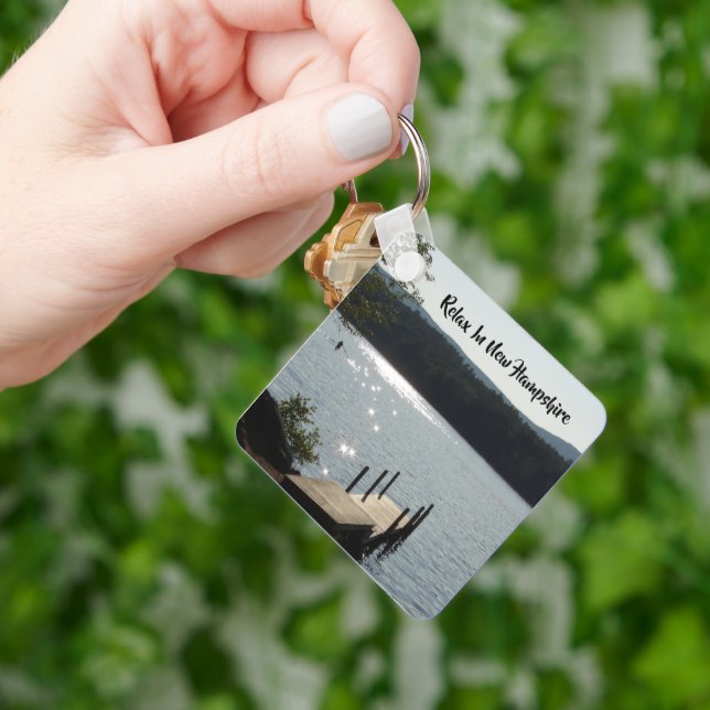 relax in New Hampshire Keychain (Hand)