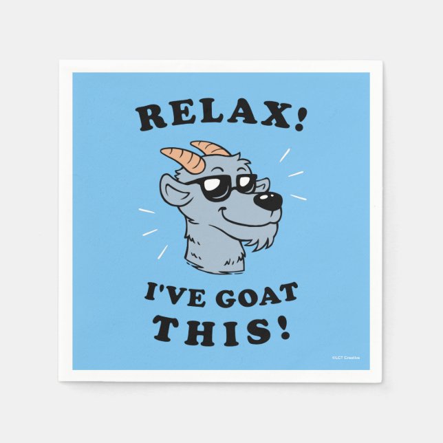 Relax! I've Goat This Napkin (Front)