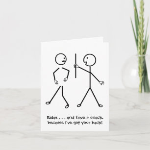 Relax, I've Got Your Back - Get Well Soon Card