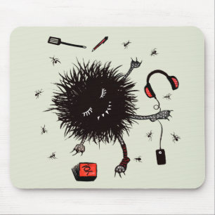 Relax Lazy Monster Cute Funny Mouse Pad