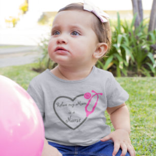 Relax My Mom Is A Nurse Heart Stethoscope Toddler T-shirt
