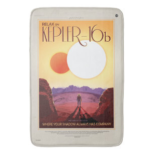 Relax on Kepler 16b vacation advert space tourism Bath Mat