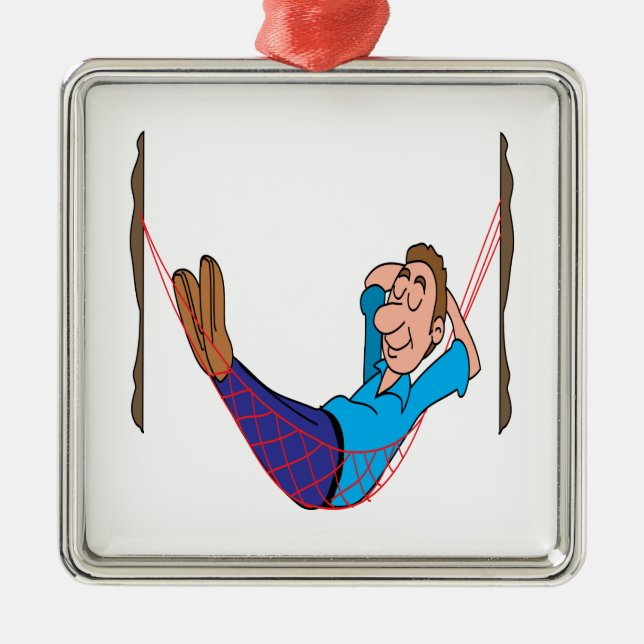 Relax On Labour Day Metal Ornament (Front)