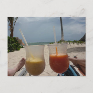 Relax on the beach postcard