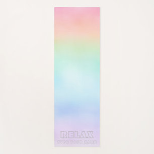 RELAX  PASTEL RAINBOW YOGA MAT