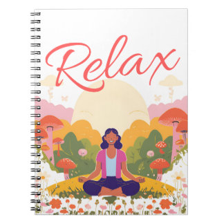Relax Peace Calm Champhroom Blank Carnet