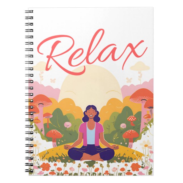 Relax Peace Calm Champhroom Blank Carnet (Devant)