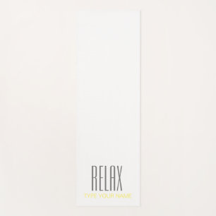 RELAX PLAIN WHITE YOGA MAT