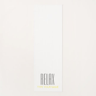 RELAX PLAIN WHITE YOGA MAT
