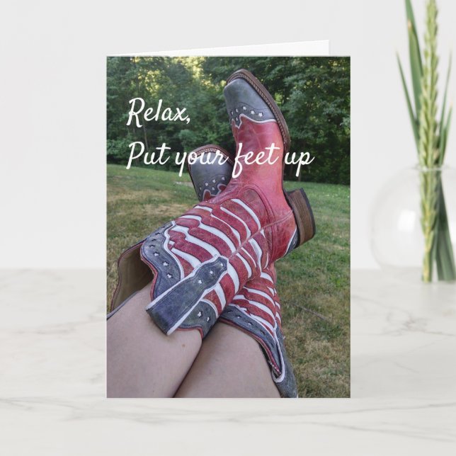 Relax Put Your Feet Up Card (Front)