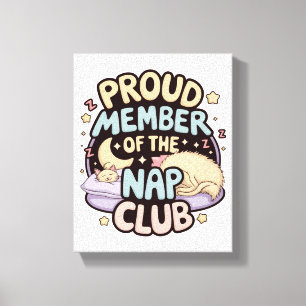 Relax & Recharge – Nap Lovers' Perfect Canvas Print