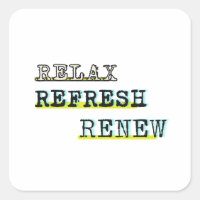 Relax Refresh Renew Quote Sink Decals Bathroom.